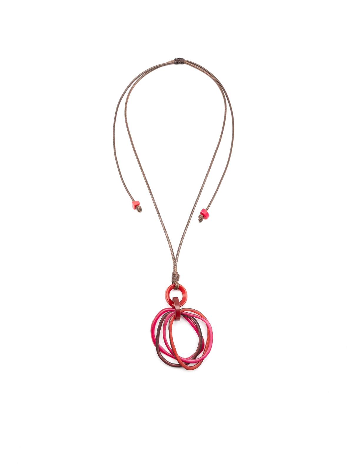 Halskette Lina Rot - La Tagua Nuss