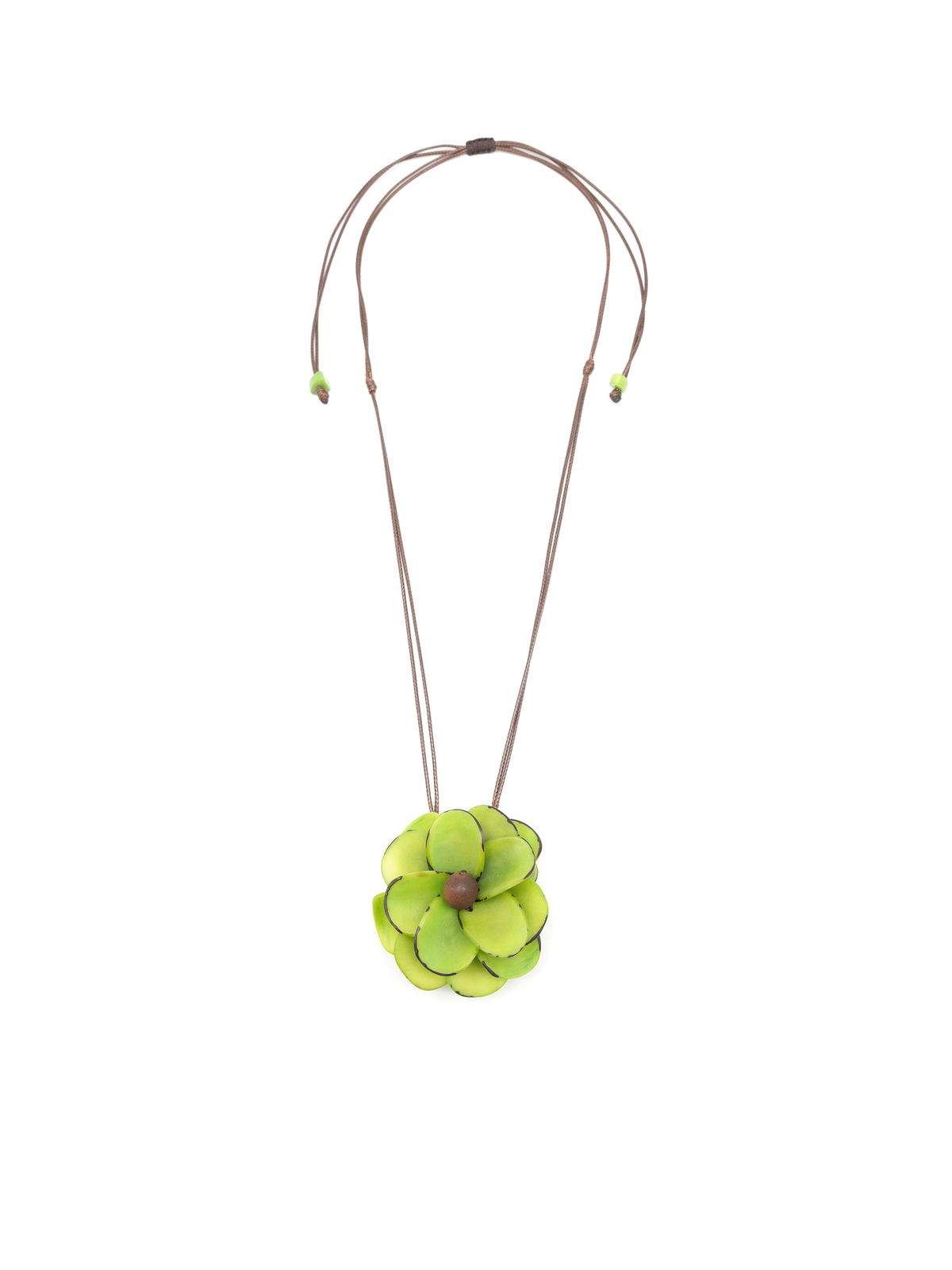 Collar Rosa Verde - La Nuez de Tagua