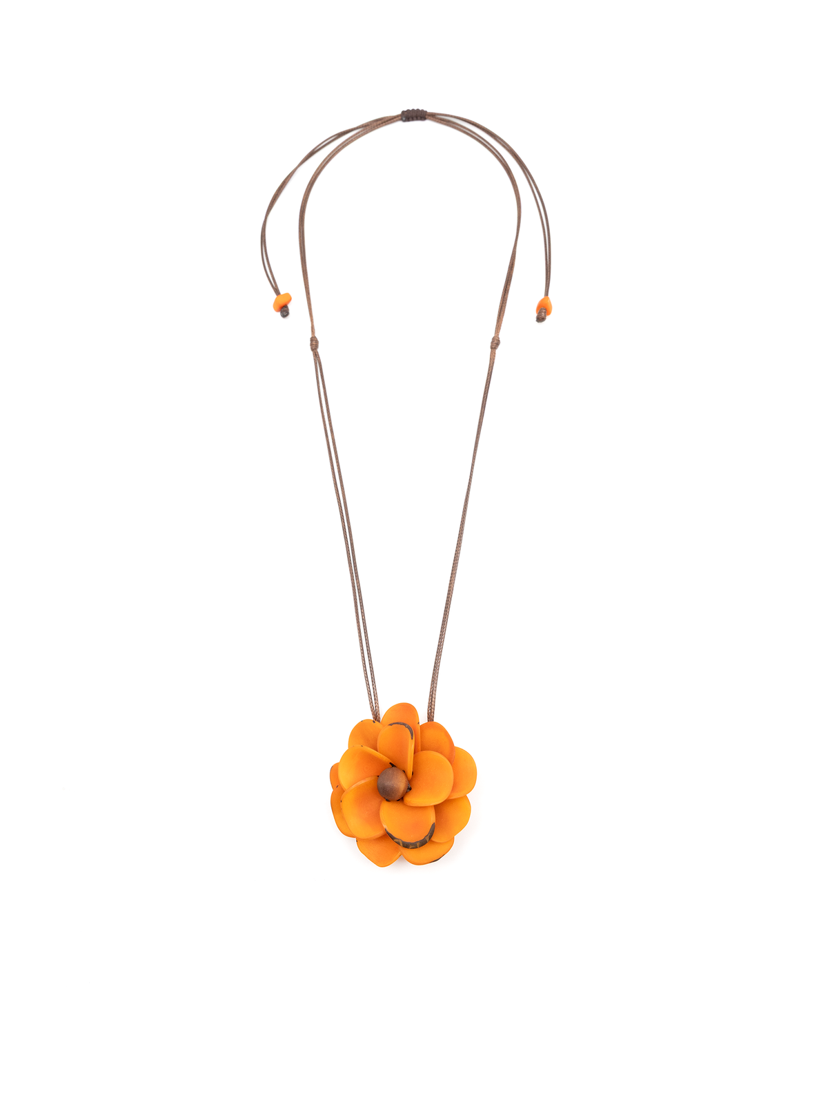 Collar rosa naranja - La Nuez de Tagua