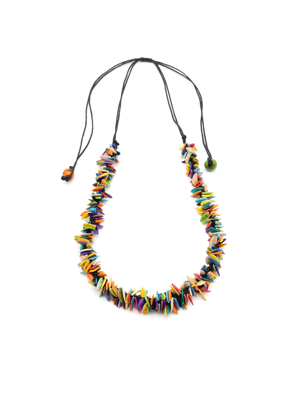 Halskette Trenza Bunt - Melonenkerne - La Tagua