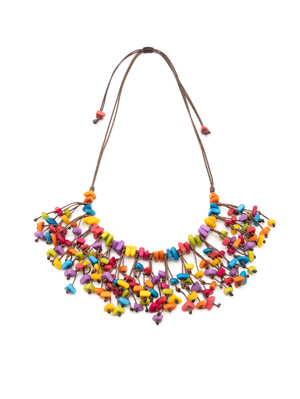 Collar Vivian multicolor - Nuez de Tagua