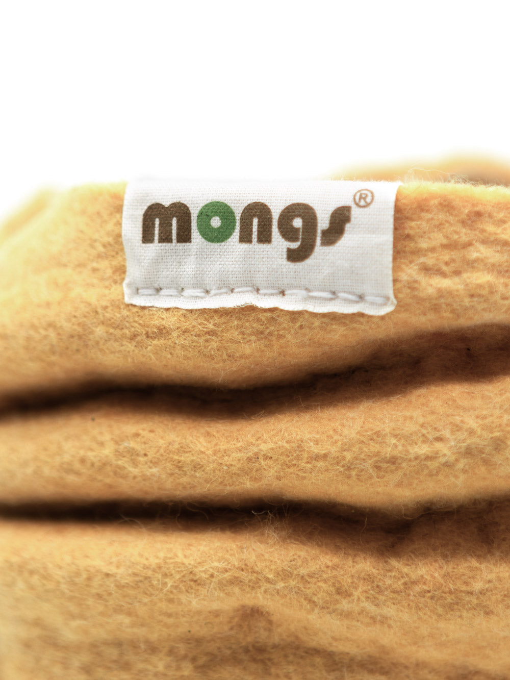 mongs Hausschuhe aus gelber Merinowolle – fair und nachhaltig hergestellt in der mongolei