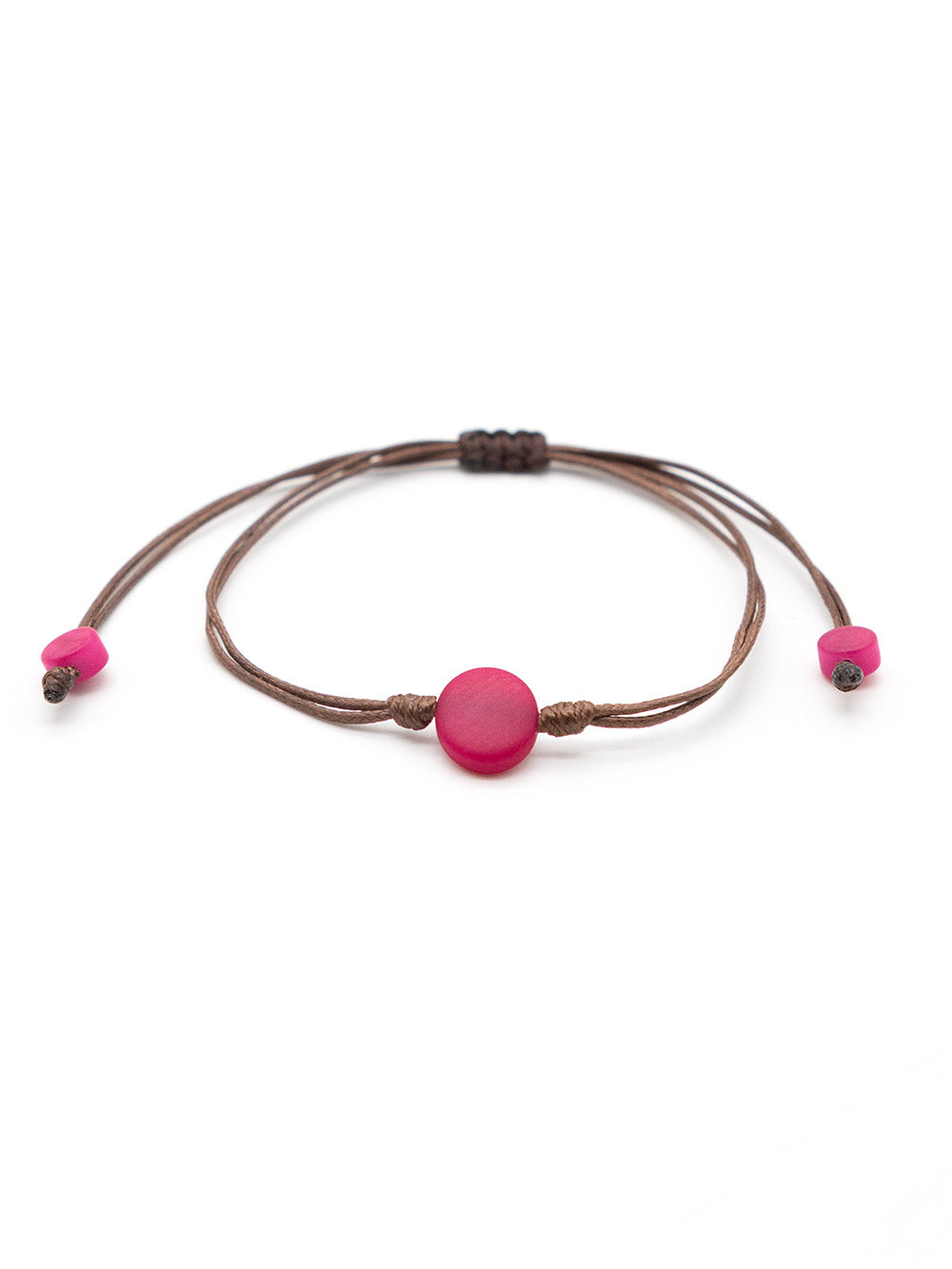 Armband Topu pink - La Tagua Nuss