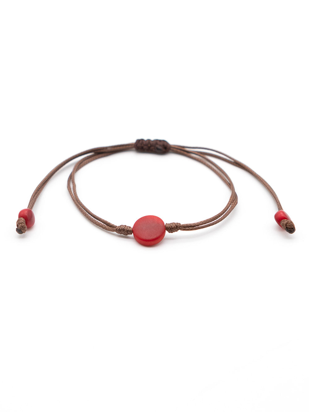 Armband Topu rot - La Tagua Nuss
