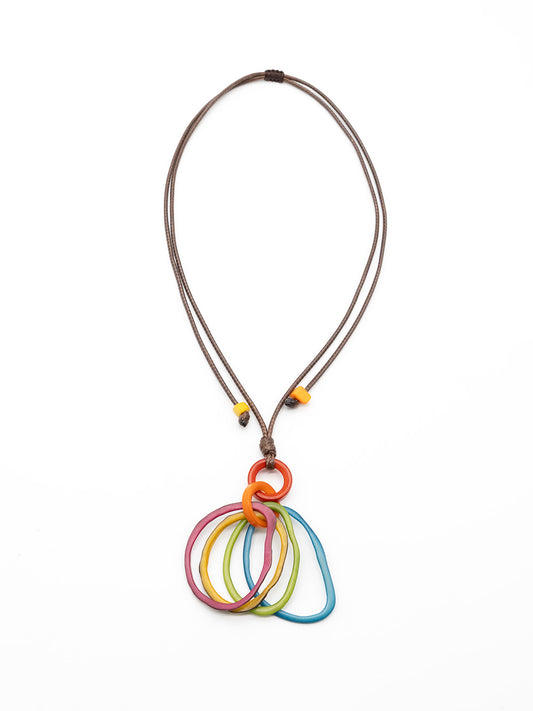 Halskette Lina Bunt - La Tagua Nuss