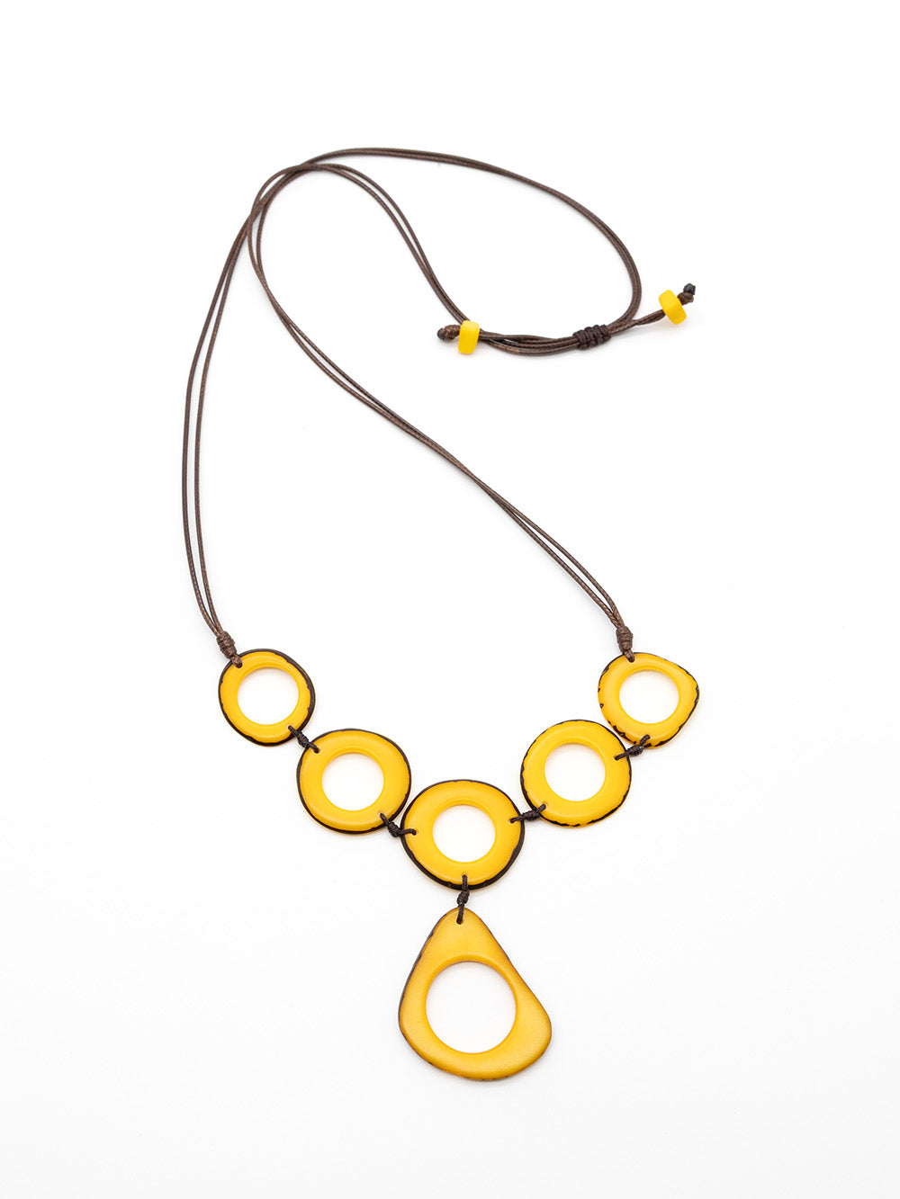 Halskette Lucia Gelb - La Tagua Nuss