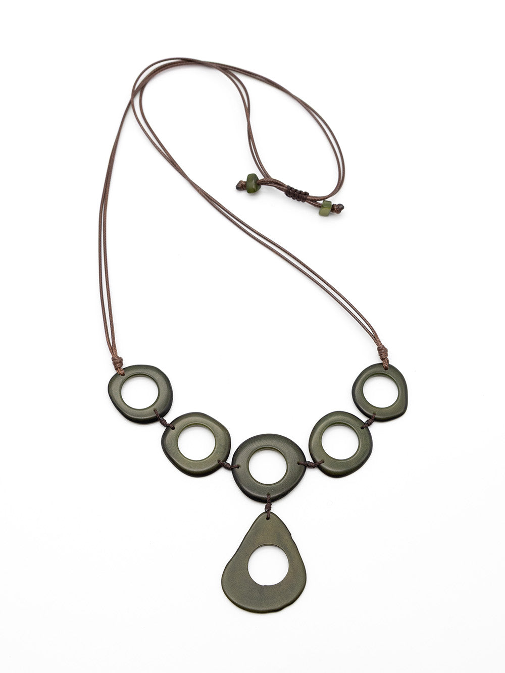 Halskette Lucia Olive - La Tagua Nuss
