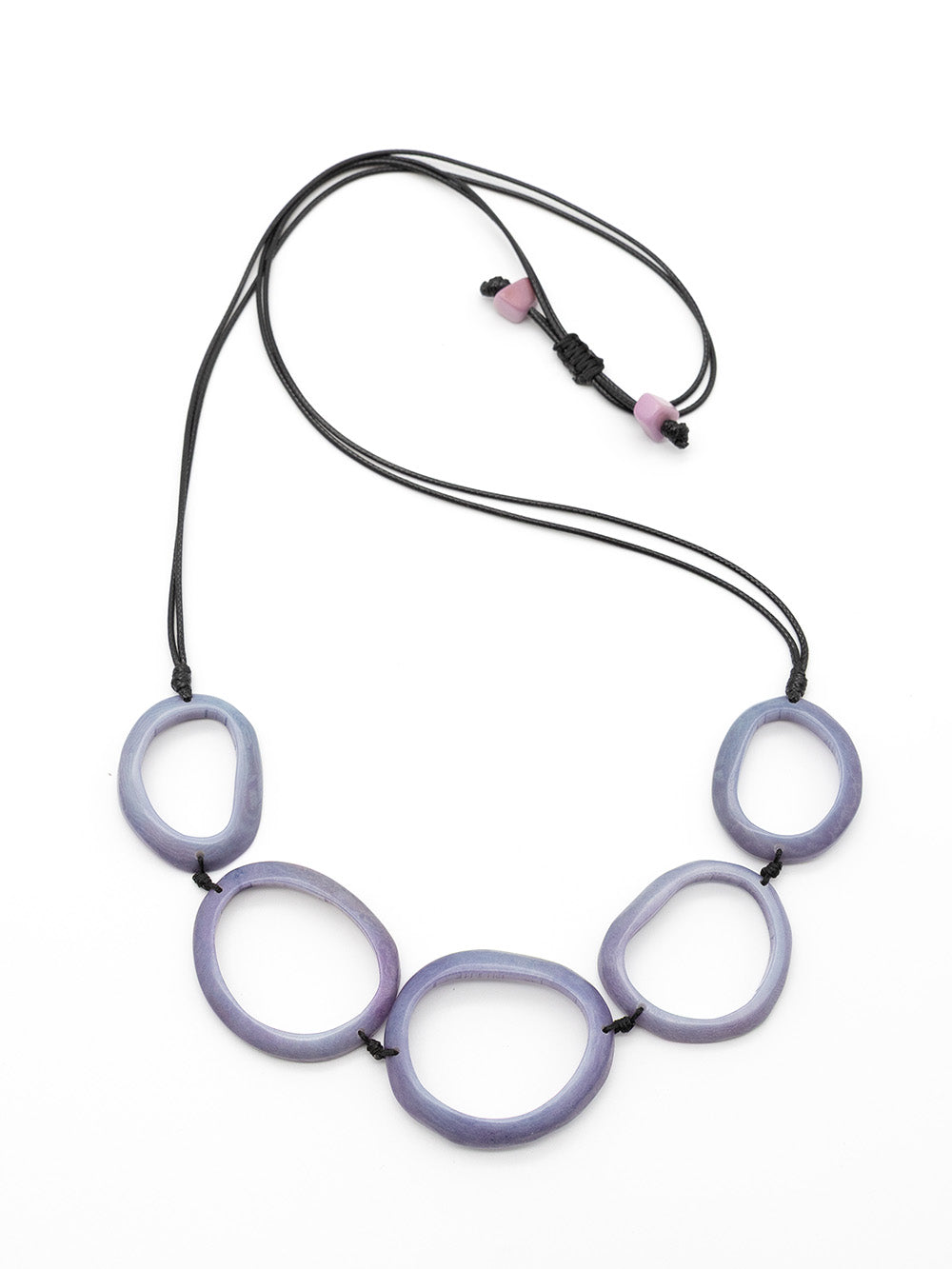 Halskette Samy Lavendel - La Tagua Nuss