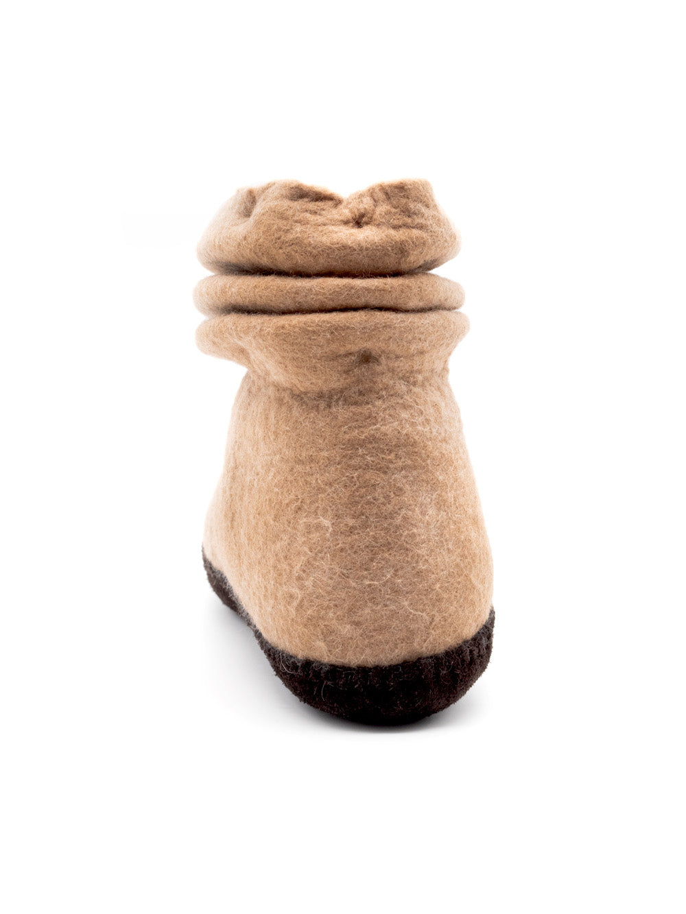 Lady Mongs black - women's felt slippers