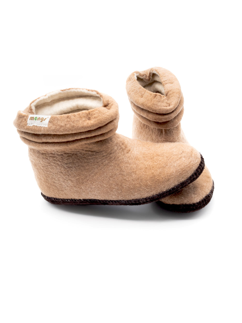 Lady Mongs black - women's felt slippers