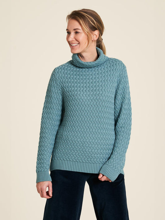 Warmer Rollkragenpullover ocean