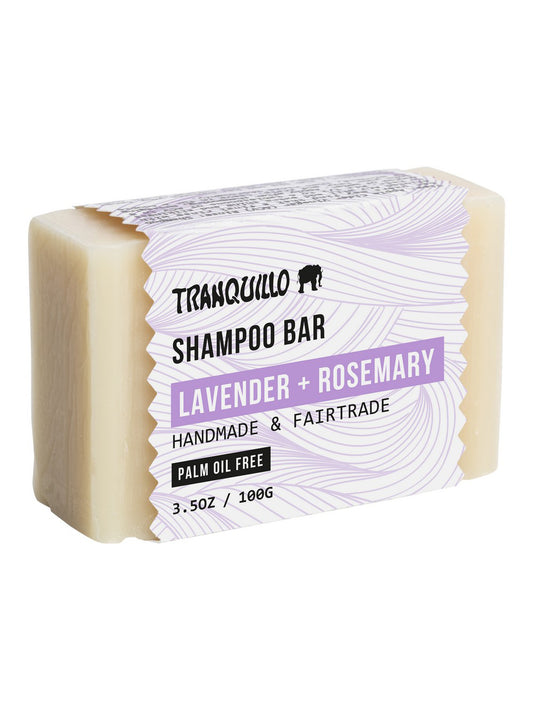 barre de shampoing végétalienne - lavande/romarin