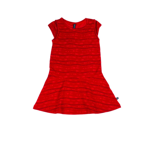 red children's summer dress