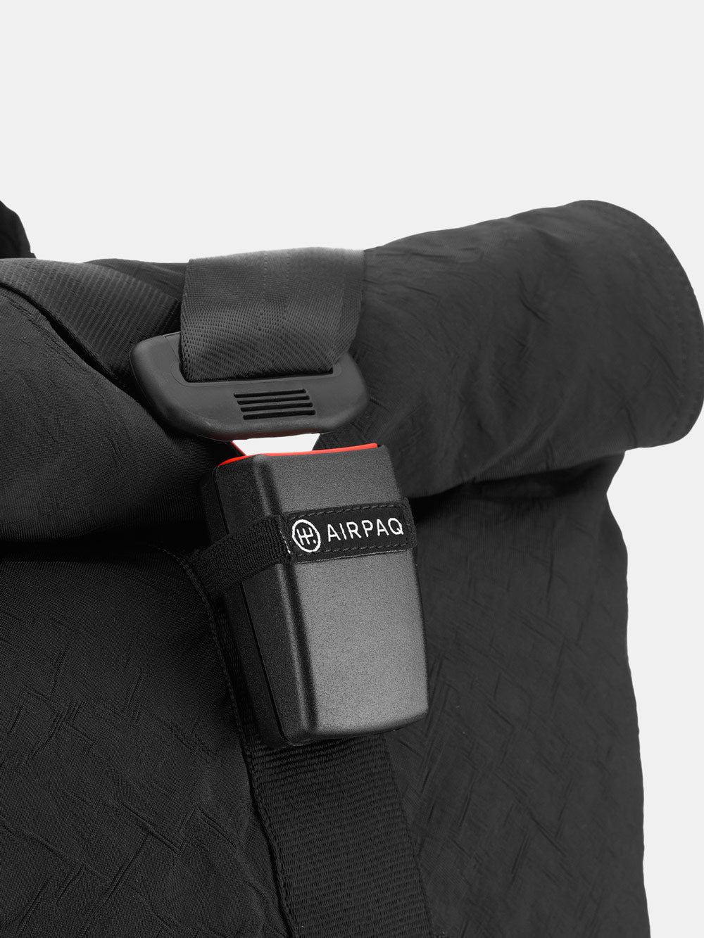 Airpaq Rucksack Rolltop BIQ - schwarz gefärbt