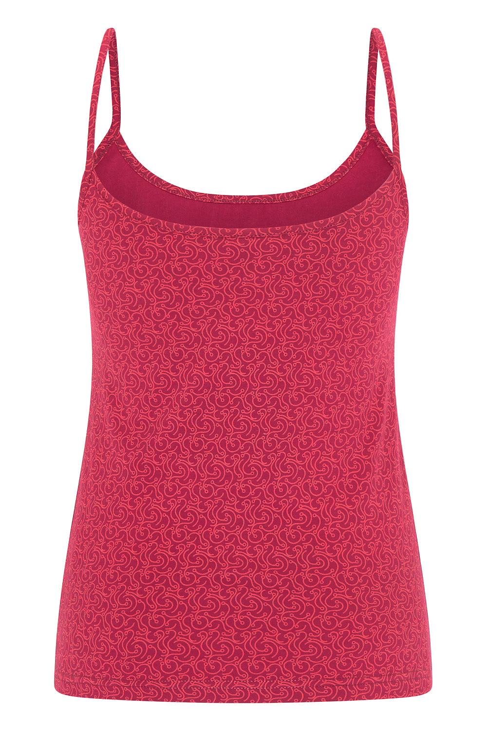 Jersey top with straps swirls